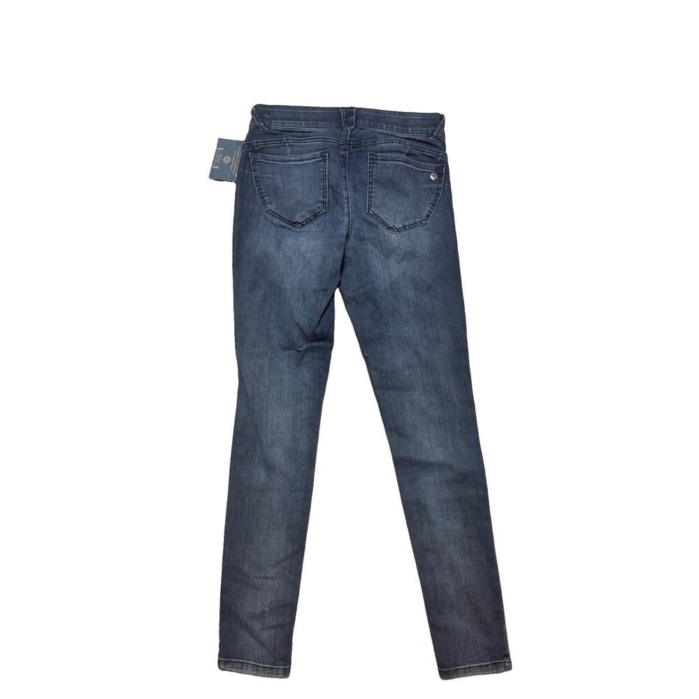 NWT Democracy Jeans Womens 2 Solution Straight Leg Stretch Denim Distressed (v2) - Picture 4 of 4